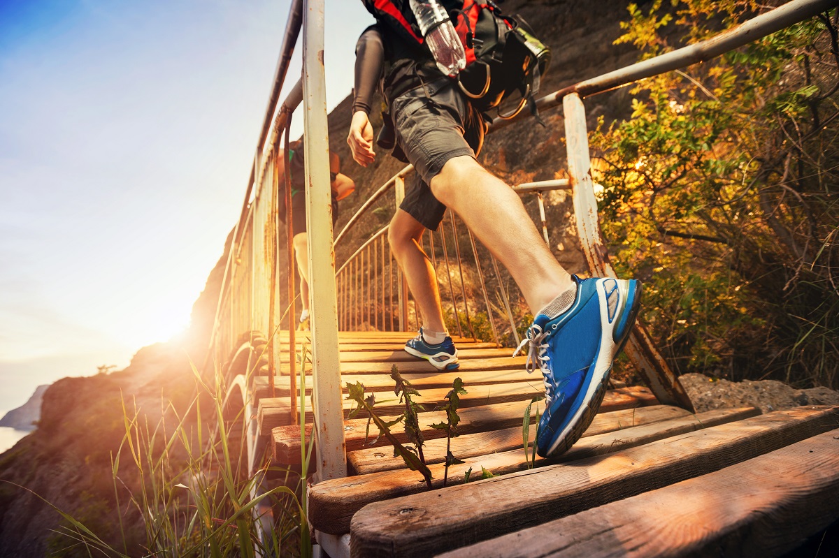 guy hiking