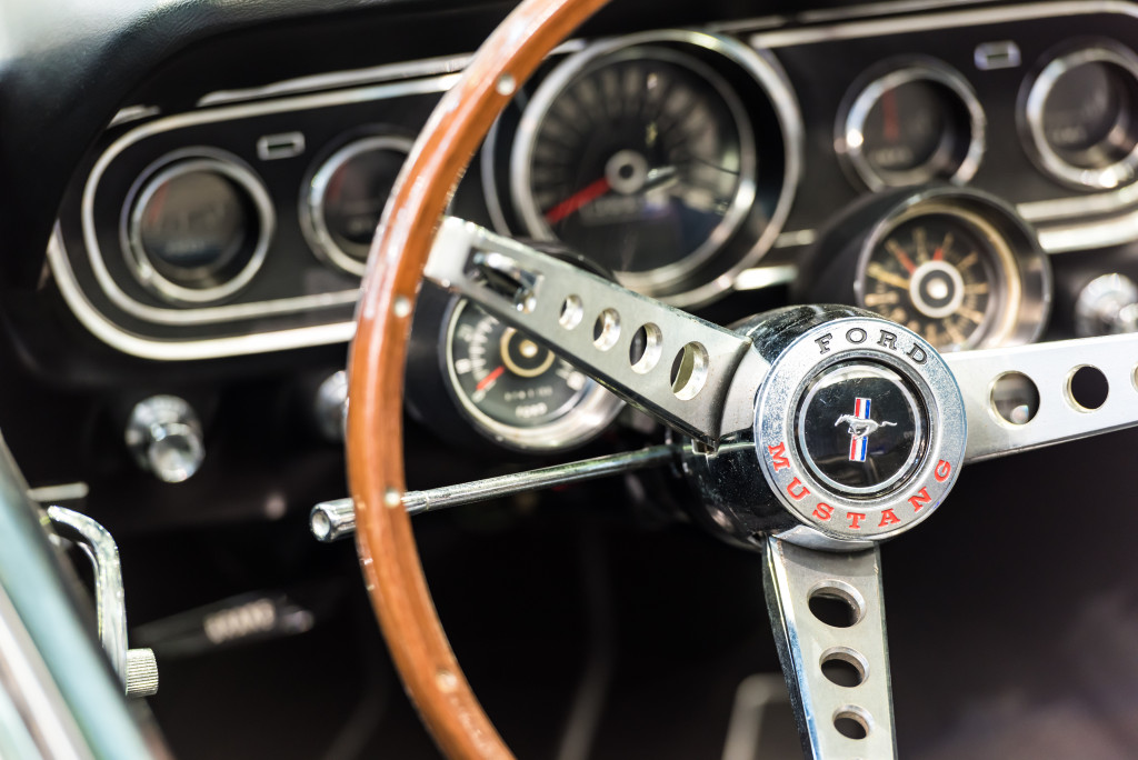 vintage ford steering wheel