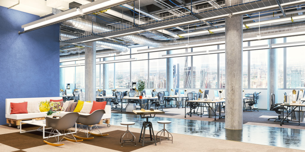 industrial design in a comfy office space