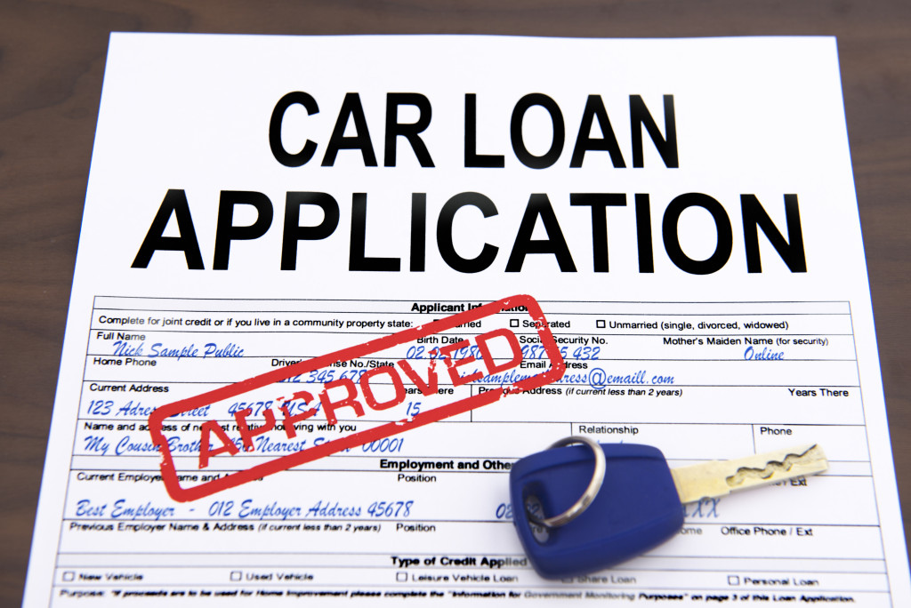 car loan application document approved