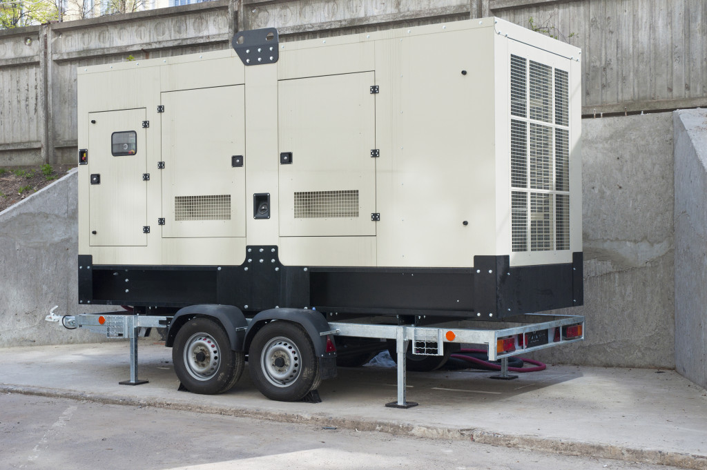 Big Backup Generator for Office Building