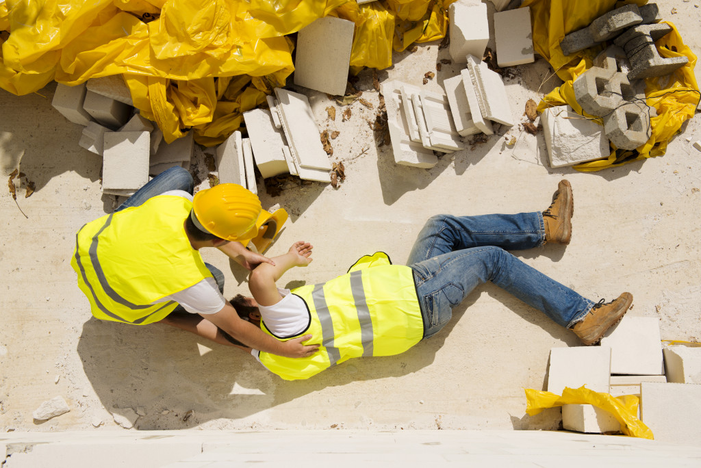 injured construction worker