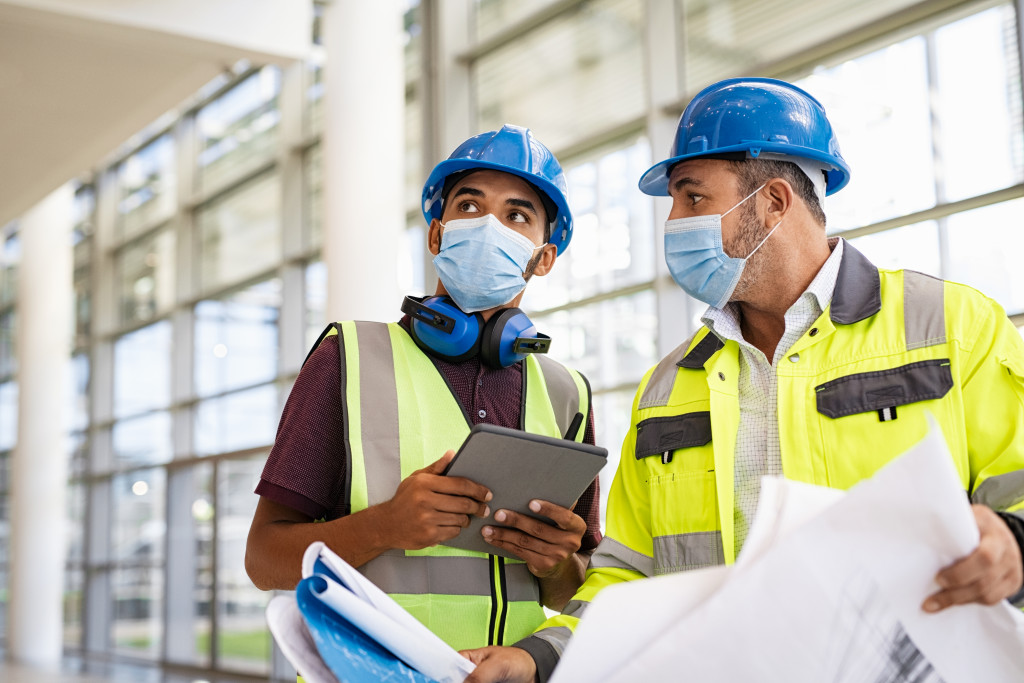 Construction crew