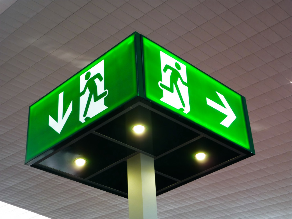 emergency exit sign