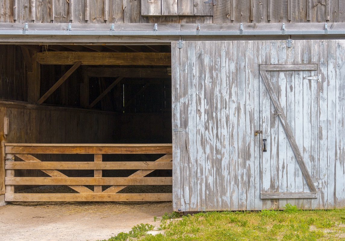 An image of a barn entrance