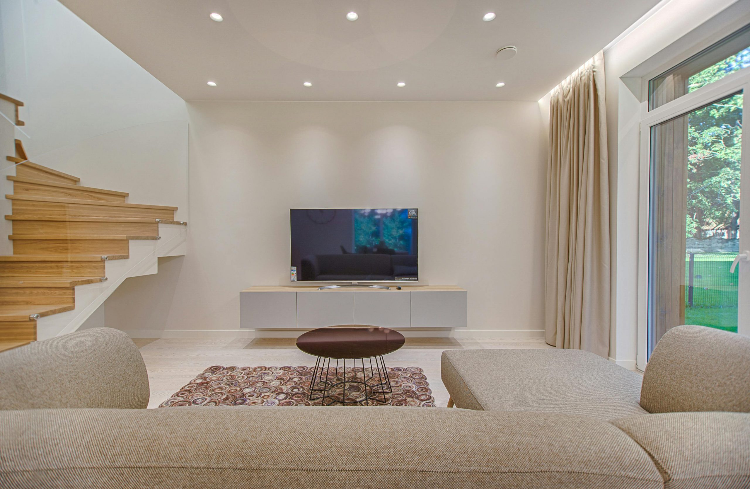 modern living room with minimalist decor